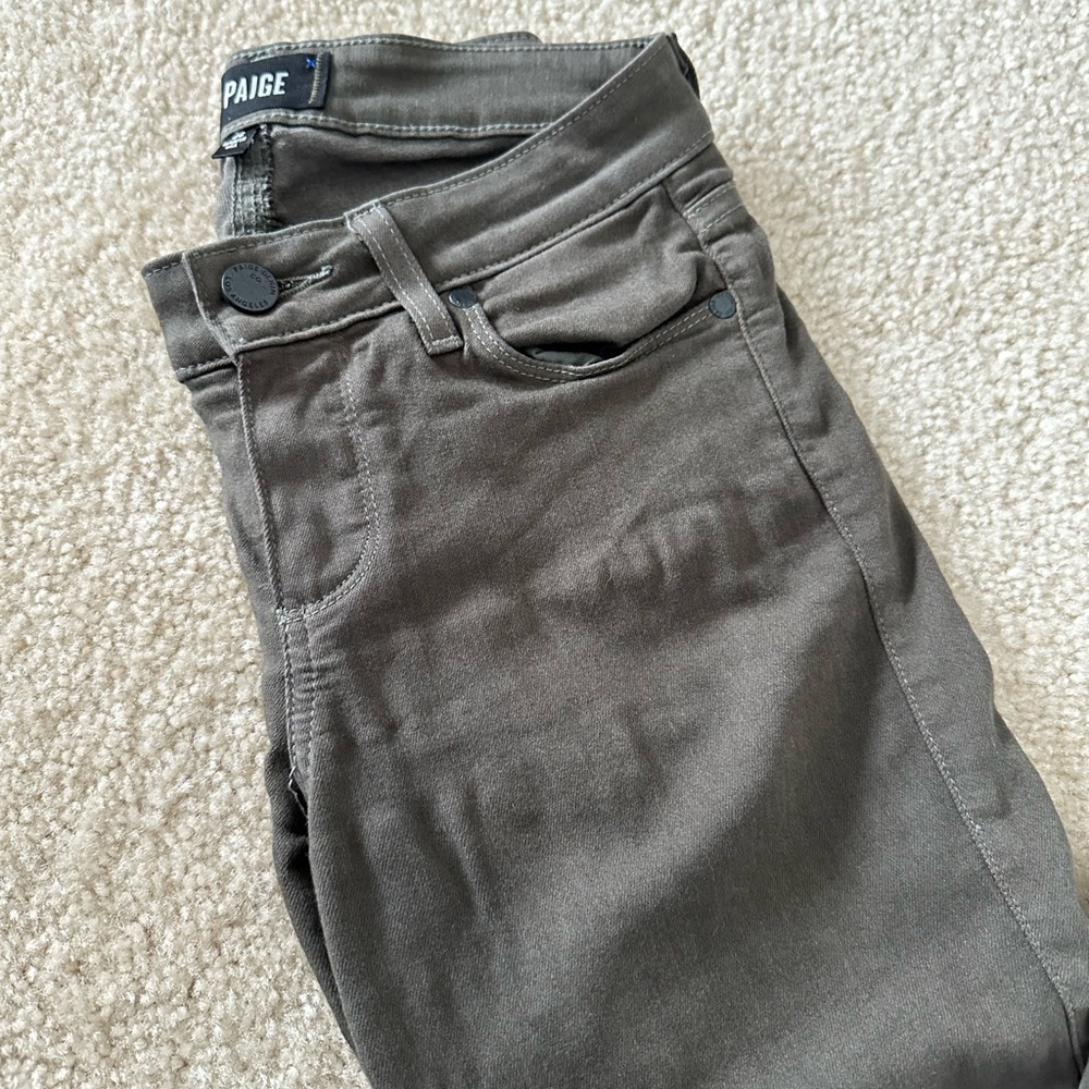 Paige Denim Verdugo Ultra Skinny Jean (Pine Green)
